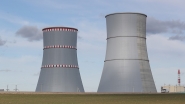 Cooling towers of the Belarusian nuclear power plant. An archive photo